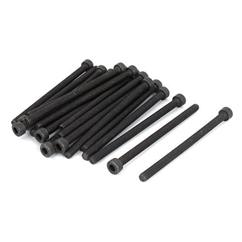 uxcell M5x80mm Hex Bolt Socket Head Cap Machine Screws Fasteners Black 20Pcs - size: M5 x 80mm
