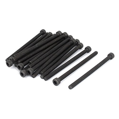 uxcell M5x80mm Hex Bolt Socket Head Cap Machine Screws Fasteners Black 20Pcs - size: M5 x 80mm