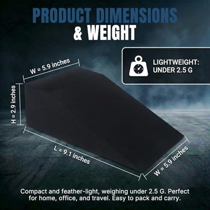 2 Pack Squat Wedge Block for Heel Elevated Squat Weightlifting Calf Stretcher Slant Board for Mobility Balance and Strength Performance