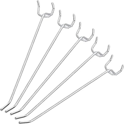 Neiko 53102A 6” Pegboard Hook Organizer Kit, 50 Pack, Hanging Hooks Set for Garage Organization, Great for Wall Hanging and Shelving, Tool Storage, Craft Organizing - size: 6" Pegboard Hooks