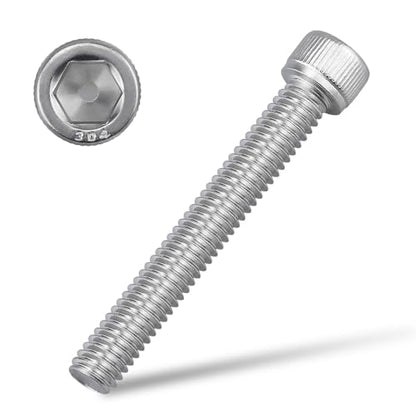 5/16-18 x 2" Socket Head Cap Screws, 304 Stainless Steel (18-8), Full Thread, Machine Screws for DIY, Machinery, Electronics, 10-Pack - size: 5/16-18 x 2"