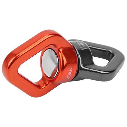 RiToEasysports Climbing Rotational Device, 360 Degree with Sealed Steel Ball Bearings for Rock Climbing Swing Aerial Yoga Hammock - color: Gray Orange