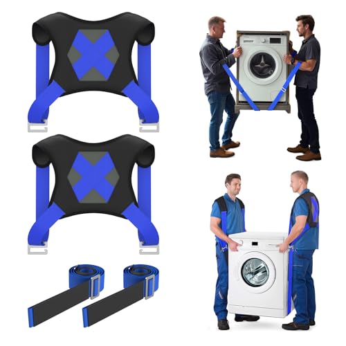 Lifting Moving Straps for Heavy Furniture: 2-Person Lifting & Moving System - Moving Furniture, Appliances, and Heavy Objects as Easily and Safely as Professional Personnel