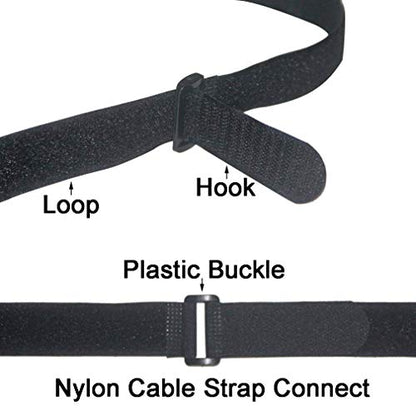 16 Pack (36-18) inch Adjustable Hook and Loop Straps - Heavy Duty Velcro Securing Cinch Straps for Gear, Lashing Bike Rack,Luggage & Outdoor Use - color: 16pack（18+36）inch