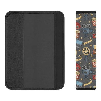 2PCS Movie Lovers Cinema Seat Belt Cover Breathable Seat Belt Cushion for Adults and Children, All Vehicles, Comfortable Driving - color: Pattern 432