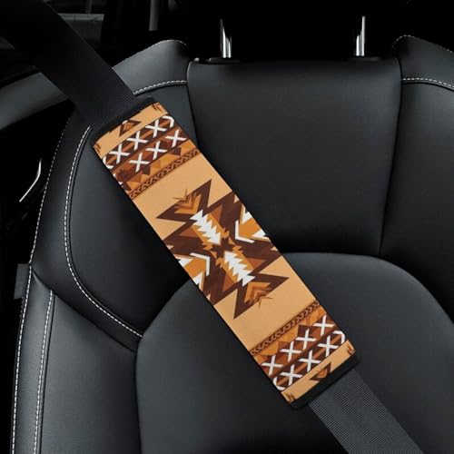 2 Pack Native American Southwestern Boho Aztec Seat Belt Shoulder Pad Universal Soft and Comfortable Seat Belt Covers Cushion for Kids, Most Cars, Comfortable Driving - color: Pattern 895