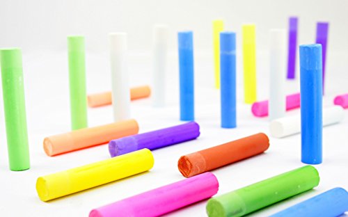 72 Pieces White dustless Chalk - color: White