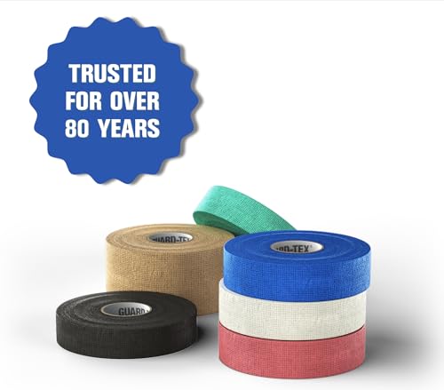 Guard-Tex® White Finger Tape 3/4 inch - Self-Adhesive No Residue - 16 Rolls - 90ft Per Roll - 1440ft Total - color: White, size: 3/4 Inch