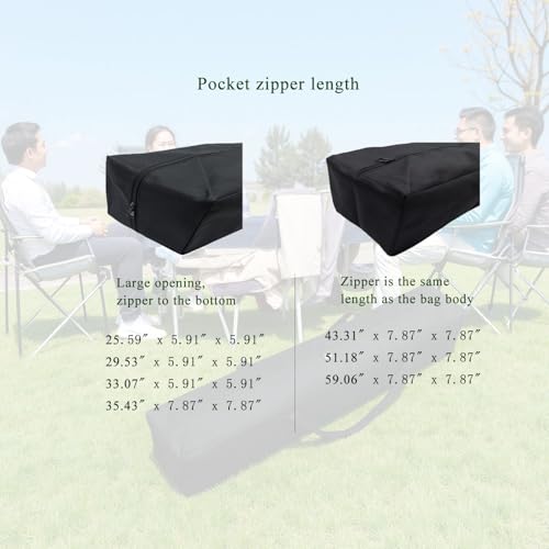 Heavy Duty Duffel Bag - XL Multi-Scene Organizer for Canopy Tents, Grill Tools, Roof Top Tents & Folding Chairs with MOLLE Straps & Reinforced Base (59''(L) x7.87''(W) x7.87''(H)) - size: 59''(L)x7.87''(W)x7.87''(H)