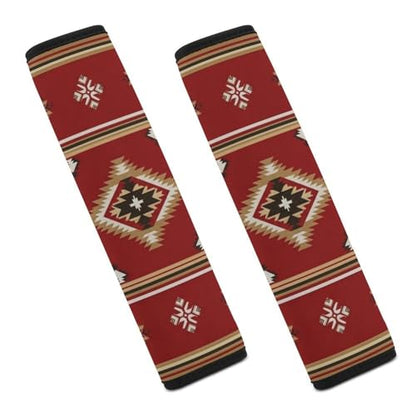 Universal Soft and Comfortable Boho Mexican Southwest Native American Aztec Seat Belt Cover for Kids, Most Cars, 2 Piece Seat Belt Covers Cushion Shock Absorption - color: Pattern 941