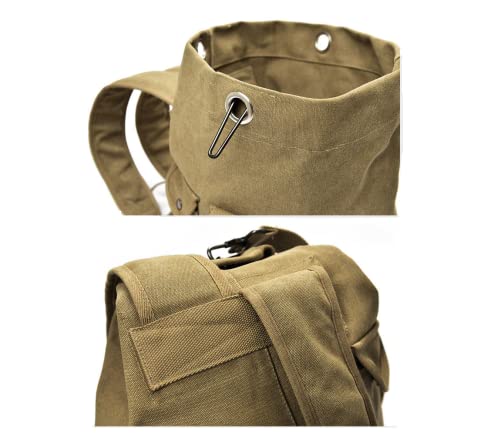 Large Capacity Travel Climbing Bag Tactical Military Duffel Bag Top Load Double Strap Canvas Backpack - color: Od