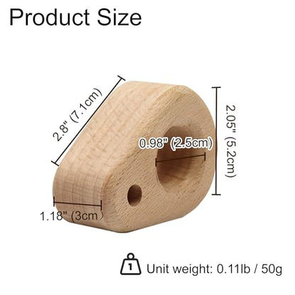 Climbing Hangboard | Portable Finger Trainer for Rock Climbing - Wooden Hangboard for Grip Strength, Lightweight, Durable, Compact | 1 Pair