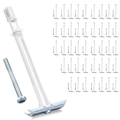 Heavy Duty Drywall Anchor Bolts with 1/4"-20 Fastener Suitable for TV Mounting Hollow Wall Anchor Bolt Screw Kit Supports Up to 270 lbs Each on 1/2 Inch Drywall Pack of 42 - size: 1/4"-20：Pack of 42