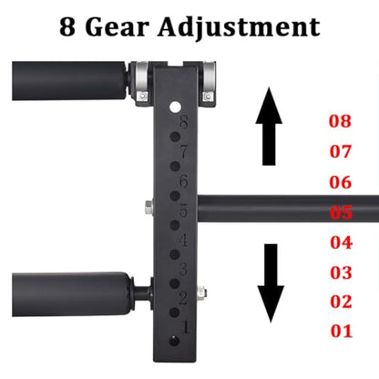 Seated Leg Extension, 8-Gear Adjustable for Muscle Training, Compatible with 2.5cm Barbell Plates - Fitness Equipment Attachment (2.6cm 5cm Diameter) - color: 2.6cm, size: 5cm diameter