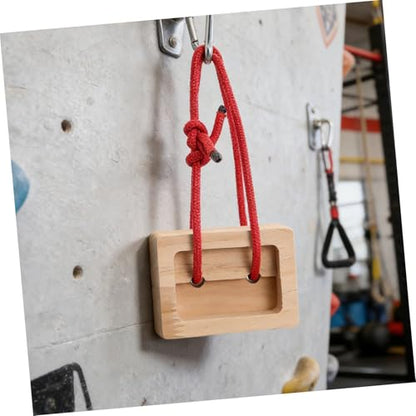 Healifty 2pcs Portable Wooden Climbing Board for Rock Climbing Training, Lightweight Design Hangboard for Climbers, Sturdy Handboard for Indoor and Outdoor Use