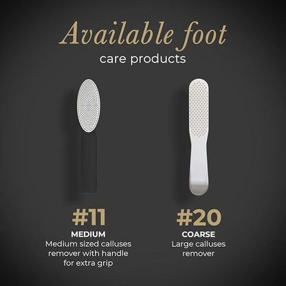 Diamancel Luxury Diamond Foot Buffer - #11 Medium Grit Rasp – For Average Calluses, Rough Skin & Regular Maintenance