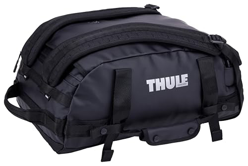 Thule Chasm Duffel bag, Weather-resistant materials, Easy packing, Converts to backpack, Internal pockets, Travel-ready - color: Black, size: 30L