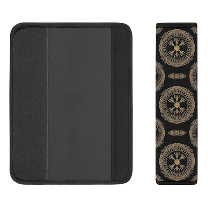 Universal Soft and Comfortable Seat Belt Cover for Adult Use, Stroller Pushchair High Chair, 2 Pack Viking Design Magical Runic Compass Shoulder Harness Cover - color: Pattern 39