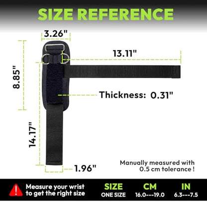 HANDBODE Lifting Wrist Straps for Weightlifting, Gym Wraps with Double D-Ring for Secure Grip, Deadlift, Pull Up, Bodybuilding, Cable Workout, Fit Men Women, Extra-Long Padded