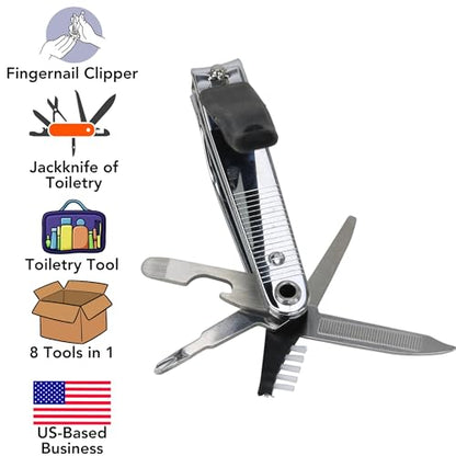 Iconikal 8-in-1 Toenail Clipper Multi Tool Screwdriver File