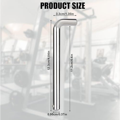 NQEUEPN Weight Stack Pin, 3/8 Inch Diameter Weight Loading Pin L Shaped Stack Extender Selector Inserts Gym Fitness Equipment for Home Gym Accessories - size: 4.4 Inch