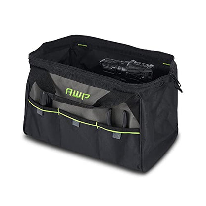 AWP Tool Bags, Premium Tool Bag, Black, Durable Tool Tote, for Professionals and Contractors - size: 15 Inch (Pack of 6), style: Tool Bag