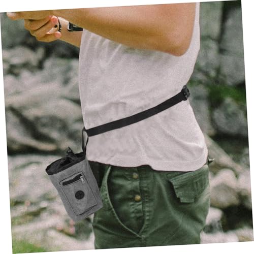 KICHOUSE Chalk Bag for Climbing Waterproof Container with Zippered Pocket Adjustable Waist Strap for Rock Climbing Bouldering and Outdoor Activities