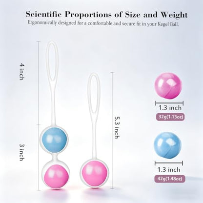 Advanced Kegel Training Set, Kegel Exercises Weight Control, Integrated Design, Food Grade Silicone: Kegel Exercise System, Pelvic Floor Exercises