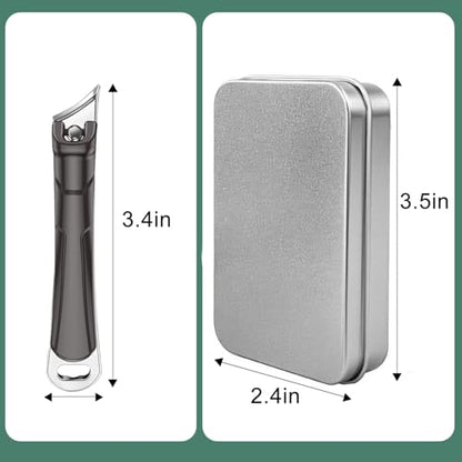 Ingrown Nail Clippers, CLPPNA Slanted Curved Blade Toe Nail Clippers for Ingrown Toenails & Fingernail, Stainless Steel Toenail Clippers Cutter, Angled Nail Clippers for Seniors, Men, Women - style: 1PCS（45°Ingrown）