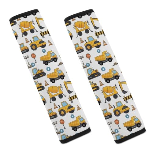 Universal Fit Car Seat Belt Pad for Elderly Support, All Vehicles, 2 Piece Construction Trucks Cranes Excavator Automotive Seat Belt Protector Pressure Relief - color: Pattern 1005