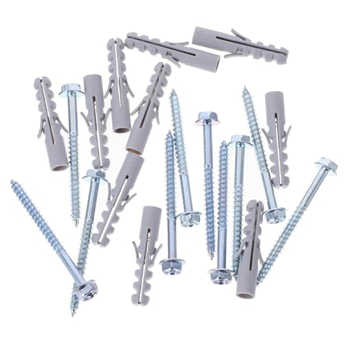 Zerodeko 10 Sets Rack Screw Set Screws Mounts Brackets Ceiling with Mounting Replacement Expansion Mount Anchors Bracket Bolts Mount Accessories Carbon Steel