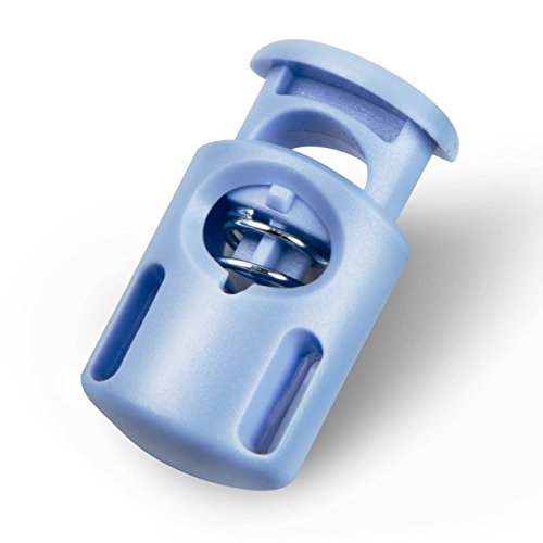 DYZD Plastic Cord Locks End Spring Stop Toggle Stoppers Multi-Colour (10PCS, PowderBlue) - color: Powderblue