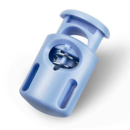 DYZD Plastic Cord Locks End Spring Stop Toggle Stoppers Multi-Colour (10PCS, PowderBlue) - color: Powderblue