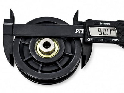 Tech Team Replacement Pulley for Home Gym Fitness Machines, 2 Pulleys, 90mm / 3.5" Heavy Duty Cable Pulley Wheel with Bearing, Weight Machines & Exercise Cable Systems, 939