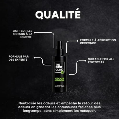 Shoe Deodorizer Spray | Odor Eliminator forShoes, Work Boots, Gym, Sports & More Footwear | Smell Neutraliser & Remover | 125ml / 4.2 oz Freshener