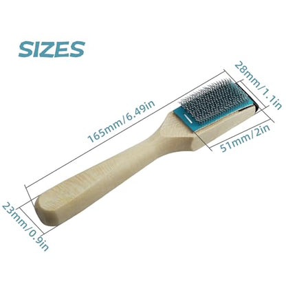 3 Pcs Dance Shoe Brush Set – Copper Wire Bristles & Wooden Handle, 6.7 x 1.1 Inches – Complete Dance Shoe Maintenance Kit for Ballroom, Ballet, and More