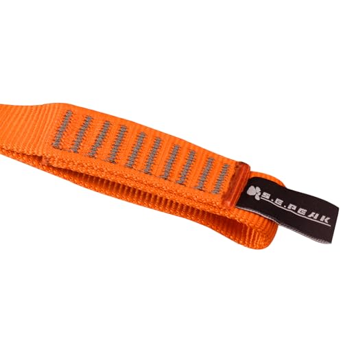 SEPEAK 25mm Nylon Tubular Webbing 1-Inch, 29kN/6520lbs, UIAA Certified Webbing Straps - color: Orange, size: 90cm / 36inch | Pack of 1