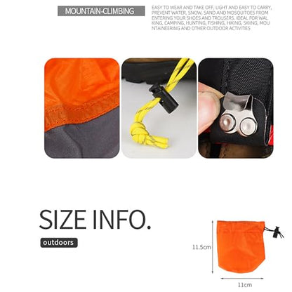 for Hiking in Snow Sand Conditions Light Weight Ripstop Nylons Regulable Fit Desert - color: Blue