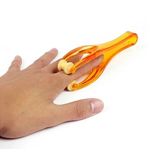 eyxformula 2 Finger Massager Roller & 5 Acupressure Rings - Arthritis Pain Relief & Trigger Finger Therapy Tool - Manual Hand Circulation Massagers for Carpal Tunnel, Rock Climbing Recovery & Gifts