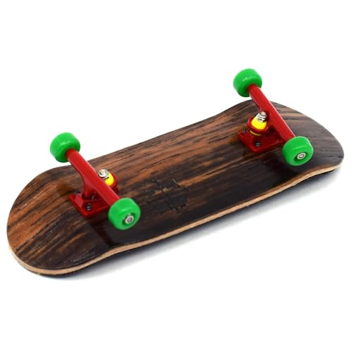 Teak Tuning Prolific Complete Fingerboard with Upgraded Components, Bob Would Be Proud Edition - Pro Board Shape and Size, Bearing Wheels, Trucks, and Locknuts - 32mm x 97mm Handmade Wooden Board