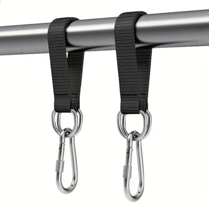 2 Pack Tree Swing Straps Hanging Kit Heavy Duty Belt with Safer Lock Snap Hook Clip Carabiner Connector for Hammock Punching Bag Swings Chair Seat Gym Bar Handle Outdoor(2Pcs 25Cm*25Mm) - color: 2pcs 25cm*25mm