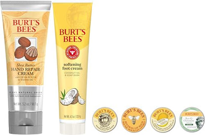 Burt's Bees Valentine's Day Gifts Ideas - Classics Set, 6 Products in Giftable Tin, Cuticle Cream, Hand Salve, Lip Balm, Res-Q Ointment, Hand Repair and Foot Cream - size: 6 Piece Set
