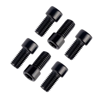 6Pcs Bike Screws M6x10 12 16 18 20 25 30 35mm Stainless Steel Socket Head Cap Allen Hex Bolt (Black, M6 x10mm) - color: Black, size: M6 x10mm