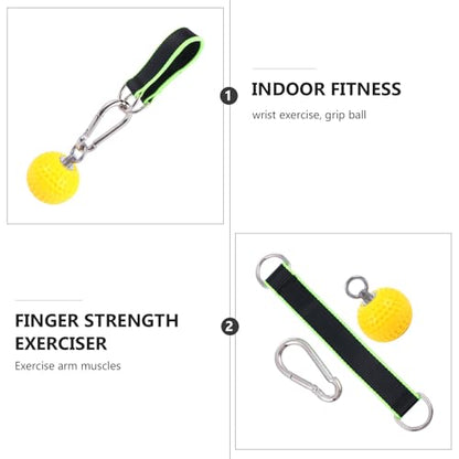 MAGICLULU Climbing Training Grip Ball with Hanging Rings Hand Grip Strength Exerciser for Wrist and Finger Workout Fitness Pull-up Aid Random Color