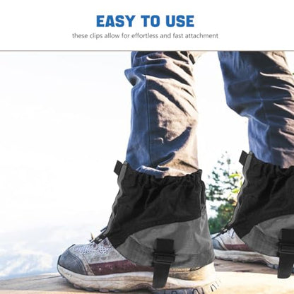 Mikikit Hiking Gaiters Sandproof Shoe Covers for Men and Women Breathable Leg Protectors for Hiking Hunting Snowshoeing and Garden Work 1 Pair
