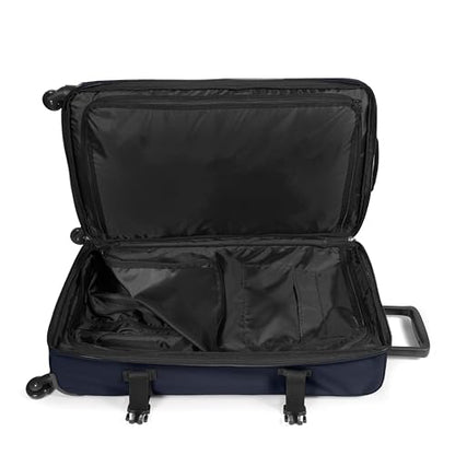 EASTPAK TRANS4 L – 80L Large Checked Luggage Bag, Two Compartments, TSA Lock, 360° Spinner Wheels, and Telescopic Handle, Ultra Marine - color: Ultra Marine, size: 80 Liter Checked Bag