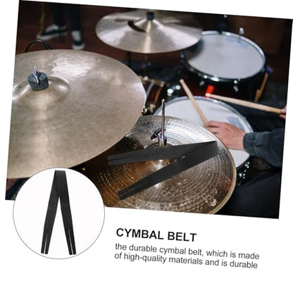 1pc Cymbal Strap Black Cymbal Accessory for Enhanced Grip and Stability Lightweight Design for Easy Use for Musicians and Drummers