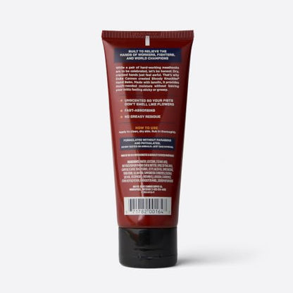 Duke Cannon Supply Co. Bloody Knuckles Hand Repair Balm for Men - 3 oz Travel Size Hand Cream - Fragrance- Free Moisturizing Cream for Dry Cracked Hands - Non-Greasy Lanolin Formula - size: 3 Ounce (Pack of 1)