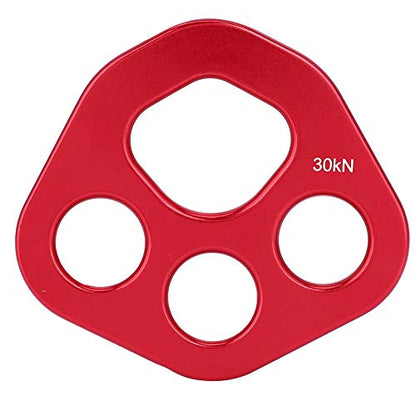 Climbg Outdoor 9×8×1 Outdoor 4 Holes Rigging Plate Rock Climbing Multi Anchor Point Connector Gear