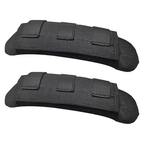 Bag Shoulder Strap Replacement Adjustable Strap with Padded Metal Hooks for Crossbody Bags Messenger Bags Laptops - color: 03# Black Pad Only - 2 Packs